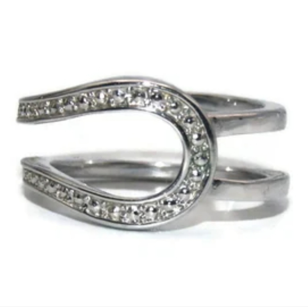 Signed Nvc Natalyia V Collister Half Knot Infinity Ring Size 9.5
